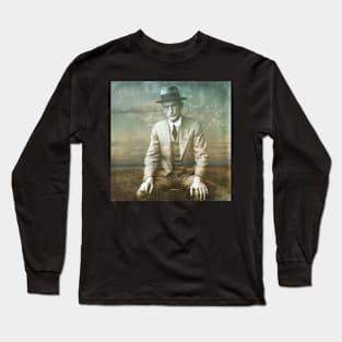 The Man In The Gray Fedora Long Sleeve T-Shirt